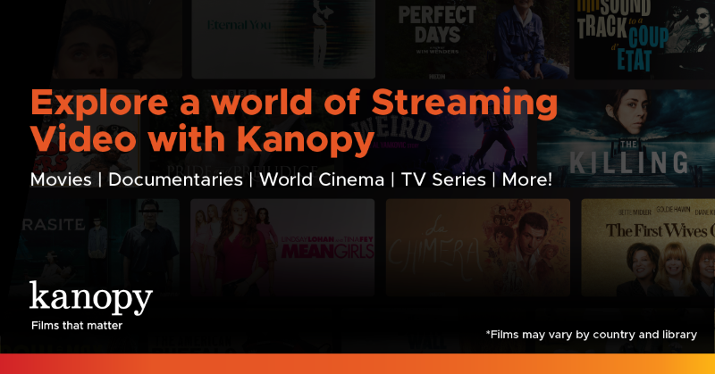 Image representing the Kanopy streaming service at the Jacksonville Public Library