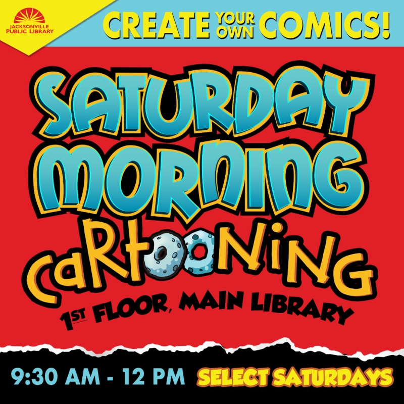 Saturday Morning Cartooning select Saturdays 9:30 a.m. - noon