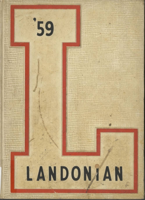 Cover of the Landon High School yearbook from 1959