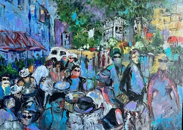 Paris Corner Cafe by Marlene Scheer