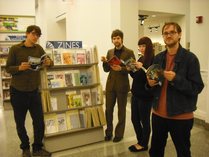 Photo of the opening of the Zine Collection