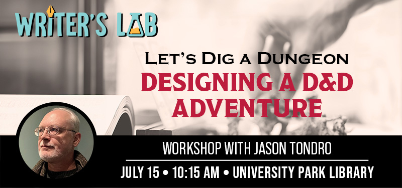 Writer's Lab workshop with Jason Tondro